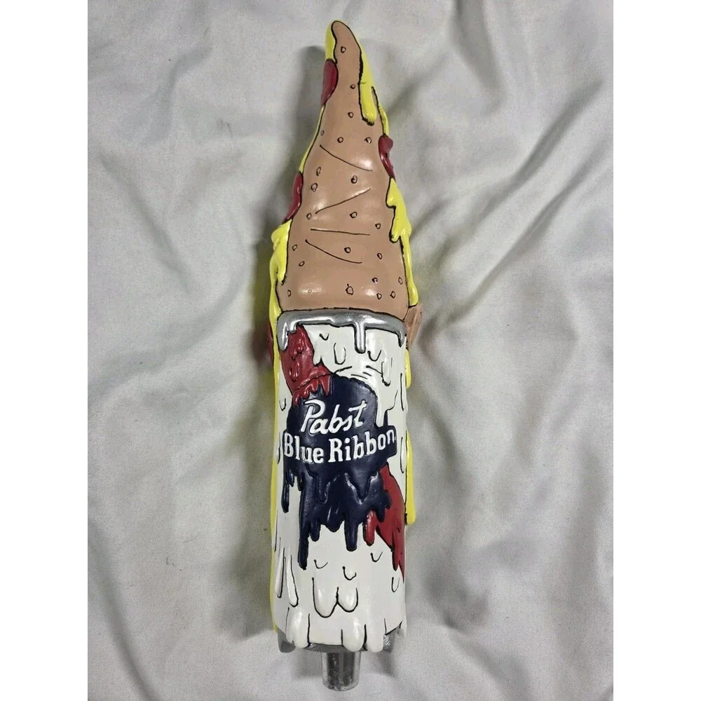 Pabst Blue Ribbon Melting Pizza Dela Deso Artist Series Tap Draft Handle
